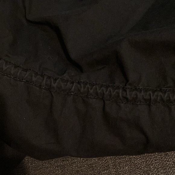 Michael Kors black cargo utility jacket with hood and cinchable waist. - Picture 10 of 10